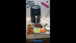Alitas en la freidora de aire, comételas como mas te gusten, 😋 no hay tutorial 🤣🤣🤣