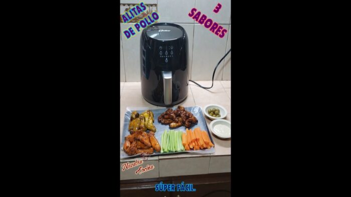 Alitas en la freidora de aire, comételas como mas te gusten, 😋 no hay tutorial 🤣🤣🤣
