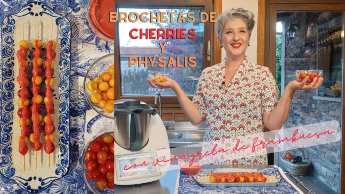 🍅🟠 BROCHETAS DE TOMATITOS CHERRY Y PHYSALIS Y VINAGRETA DE FRAMBUESA 🟠🍅 con Thermomix® 🔝 #TM6 #TM5