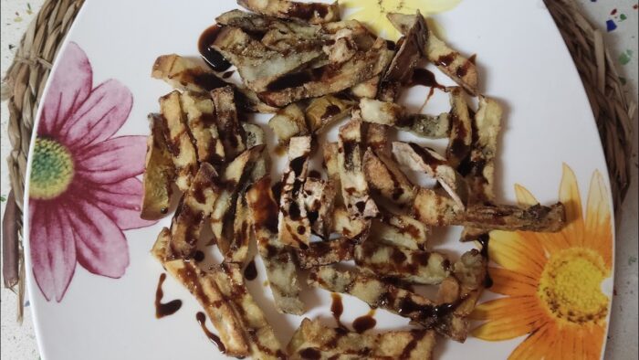 Berenjenas fritas con la freidora de aire