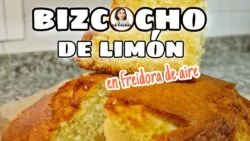 Bizcocho de limón en freidora de aire | Bizcocho de limón sin yogur | Recetas con La Cosori