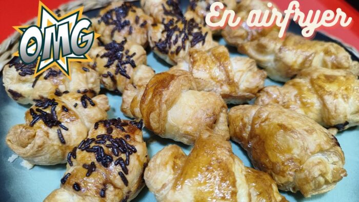 CROISSANT RELLENO EN FREIDORA DE AIRE 🥐🥐