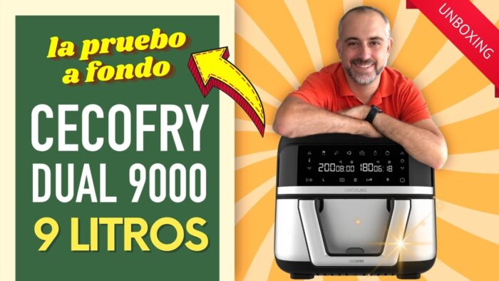 🔥Cecofry DUAL 9000 Airfryer 9L a prueba con UNBOXING y RECETAS para FREIDORA DE AIRE