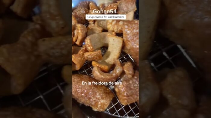 Chicharrones en Freidora de aire Deliciosos