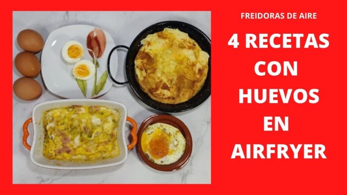 ✅ Cómo FREÍR UN HUEVO en FREIDORA DE AIRE + 3 RECETAS CON HUEVO EN AIRFRYER 😋¡HUEVO FRITO!😍