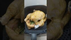 Cómo Hacer POLLO ASADO EN #AIRFRYER  o FREIDORA DE AIRE🍗 ¡Rápido y Delicioso! #Recetafacil