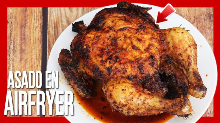 😋 Cómo Hacer POLLO en FREIDORA DE AIRE ► Receta de Pollo Asado en AirFryer