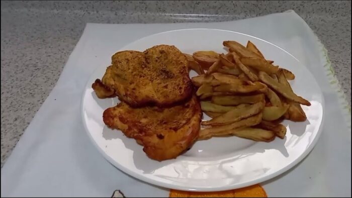 🍗🍟Cómo hacer pollo frito sin aceite usando una freidora de aire🍗🍟