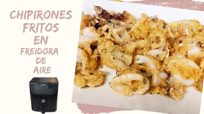 🦑 Cómo preparar CHIPIRONES (Calamares ) FRITOS en la FREIDORA DE AIRE (AirFryer) ¡Irresistibles! 😋