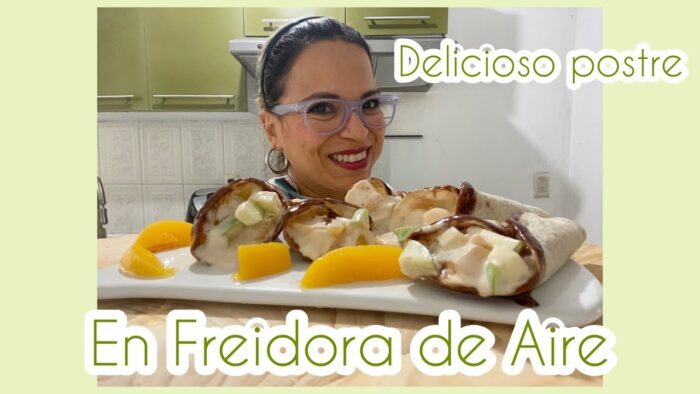 Conos con Fruta y Chocolate en Freidora de Aire | Luna Ferrer 👌🏻