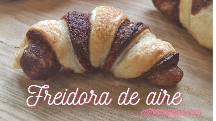 Croissant rellenos en freidora de aire #freidoradeaire #recetasfreidoradeaire