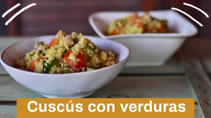 Cuscús con verduras y garbanzos en Thermomix | Fácil y rápido 😍