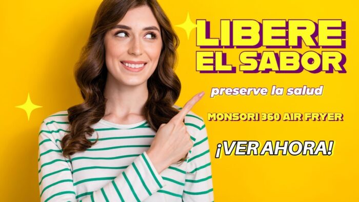 Delicias crujientes redefinidas ¡Libere el sabor con la freidora Monsori 360 Air Fryer!