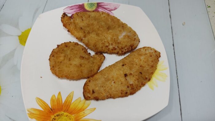 Filetes empanados en freidora de aire