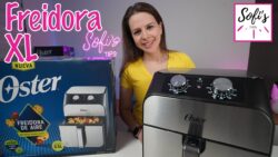 Freidora de aire Oster 5.5 Litros CKSTAF55 canastilla Unboxing y estreno