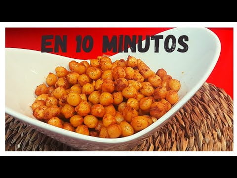 GARBANZOS FRITOS EN FREIDORA DE AIRE|| SNACK SALUDABLE EN AIRFRYER