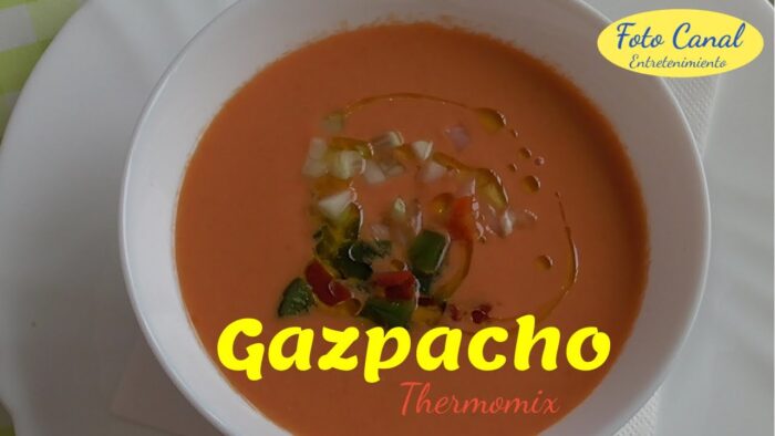 GAZPACHO Thermomix. Rico, rico en sólo CINCO minutos.