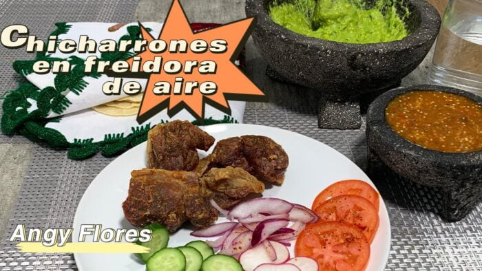 Hice chicharrones en la freidora de aire