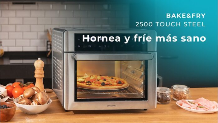 Horno Freidora de aire caliente con convección Bake&Fry 2500 Touch Steel