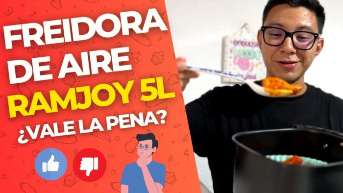 La MEJOR freidora de aire buena, bonita y barata | Ramjoy Smart Multifunción 5L 1400W – Review 👨🏻‍🍳🍗