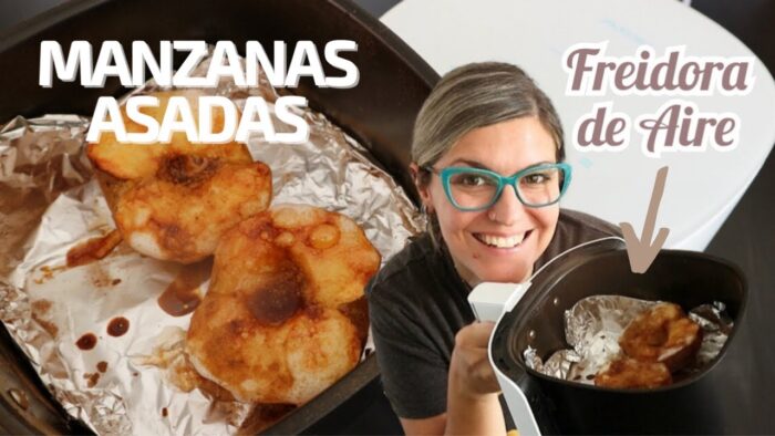 MANZANAS ASADAS en FREIDORA DE AIRE *Recetas en FREIDORA sin ACEITE* POSTRES en FREIDORA DE AIRE