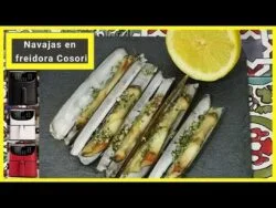 Navajas en freidora de aire cosori