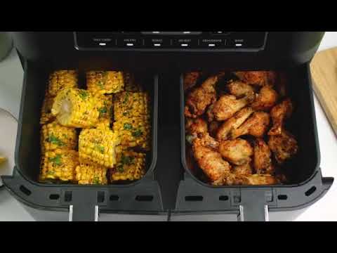 Ninja Foodi Dual Zone Air Fryer, Freidora sin aceite, 7.6L