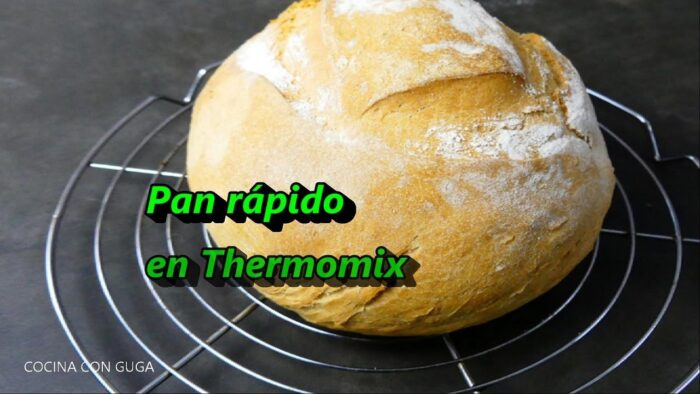 ⚡ PAN CASERO RAPIDO  [Hacer Pan en Thermomix] 🍞⏰⚡