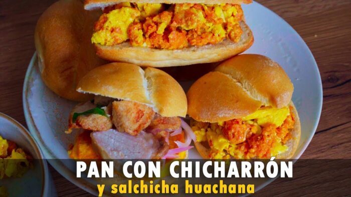 [PASO A PASO] PAN CON CHICHARRÓN en freidora de aire y salchicha huachana | DESAYUNO CRIOLLO