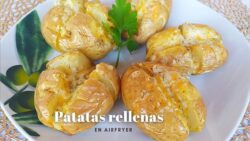 PATATAS ASADAS RELLENAS en freidora de aire o airfryer