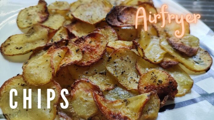 PATATAS CHIPS 🥔 EN FREIDORA DE AIRE
