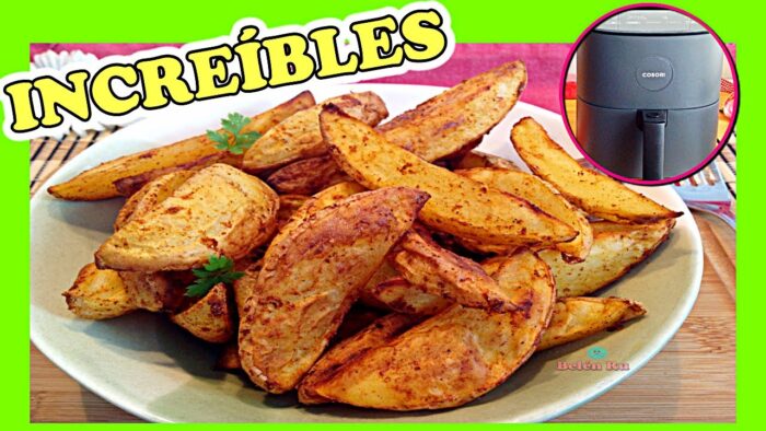 💚 PATATAS GAJO estilo DELUXE McDonald’s en AIR FRYER 🍟 RECETAS en FREIDORA de AIRE SIN ACEITE COSORI