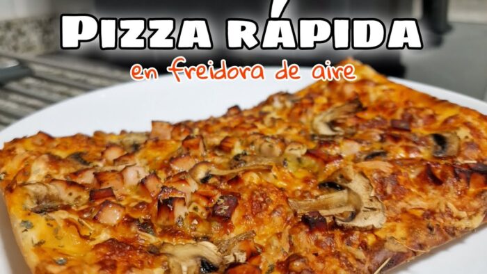 PIZZA RÁPIDA en la freidora de aire | RECETAS CON LA COSORI