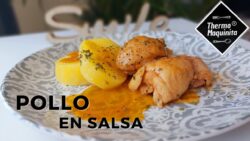 POLLO en salsa con PATATAS con THERMOMIX. Pollo a la catalana