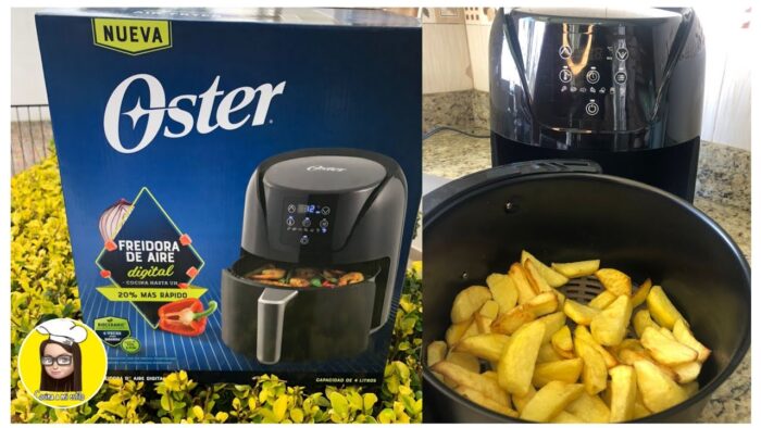 PROBANDO POR PRIMERA VEZ UN AIR FRYER (OSTER 4lt) | CORVINA ECUATORIANA CON PAPAS FRITAS 🐟🍟🍟