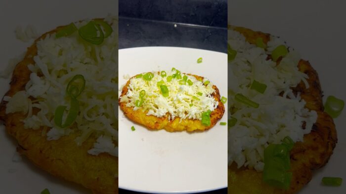 Patacón con queso en freidora de aire #airfryer  patacón de plátano Maduro