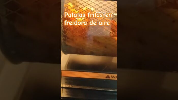 Patatas fritas crujientes en freidora de aire sin gluten #recetasingluten #singluten #celiacos