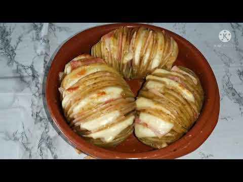 Patatas hasselback en freidora de aire