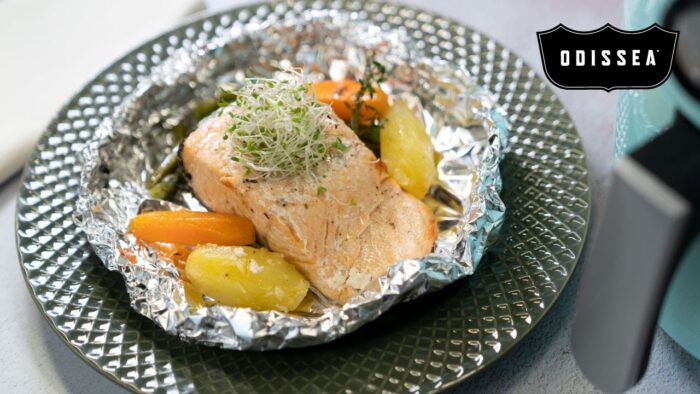 Pescado y Vegetales en Freidora de Aire – Odissea 🐟