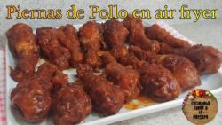 Piernas de Pollo a la BBQ en Freidora de Aire