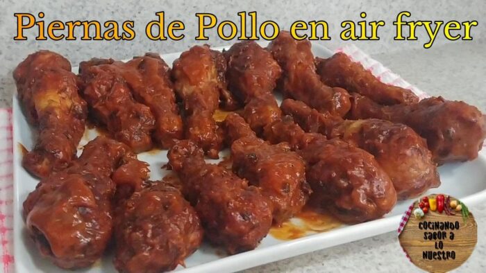 Piernas de Pollo a la BBQ en Freidora de Aire