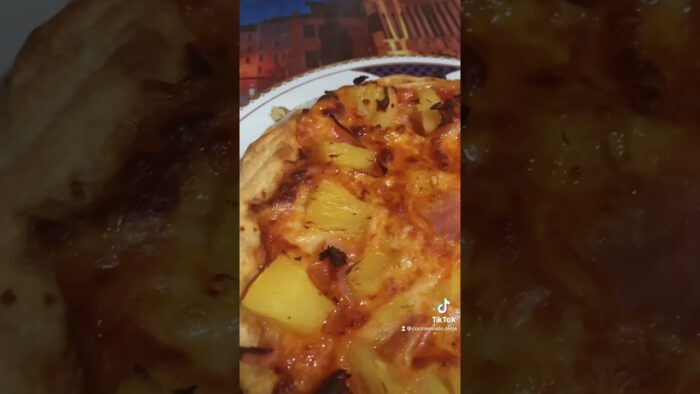 ☯️☯️Pizza Modo Ninja☯️☯️.  #ninjafoodi #piña #freidora de aire  ¿Quieres la receta?