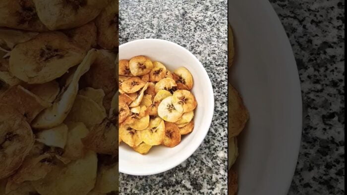 Platanitos crujientes en freidora de aire #shorts #airfryer #platanomacho #ramjoy #fyp #shorts