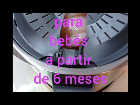 Potito astringente para BEBES a partir de 6 MESES. Les va a encantar!!❤️CON THERMOMIX. #recetapotito