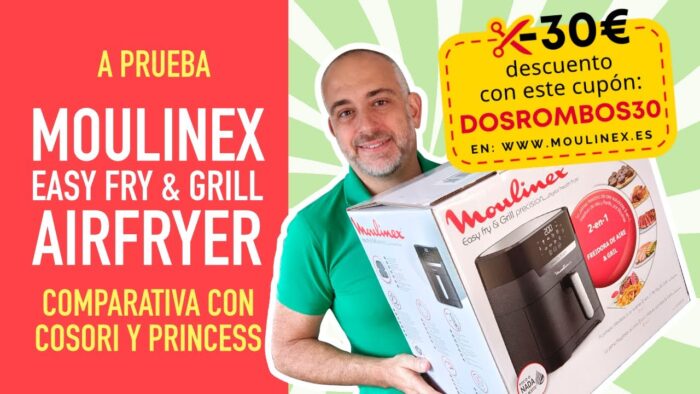🔥Pruebo la AirFryer Moulinex Easy Fry & Grill y la comparo con la Cosori XXL y la Princess