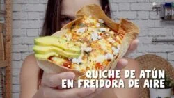Quiche de atún en freidora aire