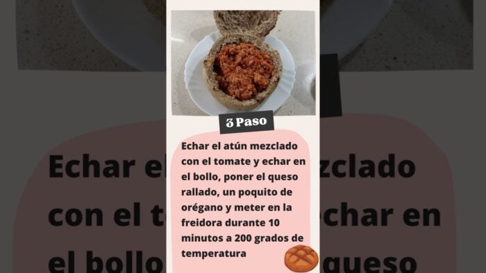 Receta de Pan Integral Relleno de Atún y Queso en Freidora de Aire | Pan con Sorpresa #shorts