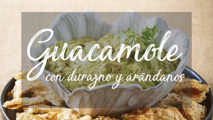 Receta guacamole con mango y arándanos con Thermomix®