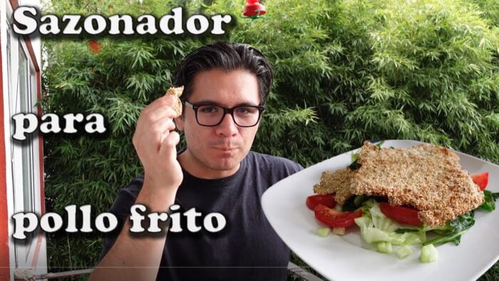 Sazonador para pollo frito | Milanesa (pechuga) de pollo saludable | receta en freidora de aire