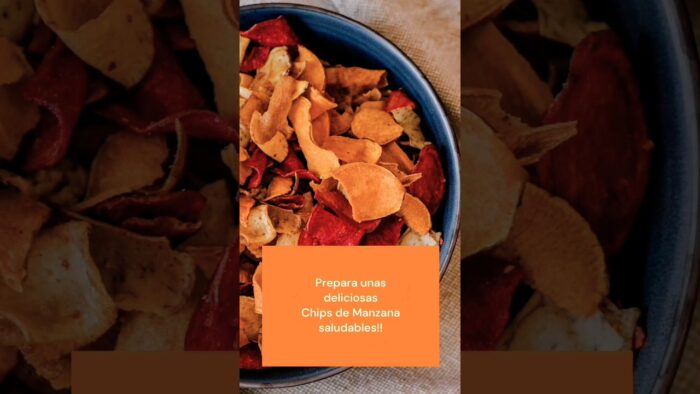 Snack Saludable! Chips de Manzana en Freidora de Aire!  Pruébalas!!😊🤤😋